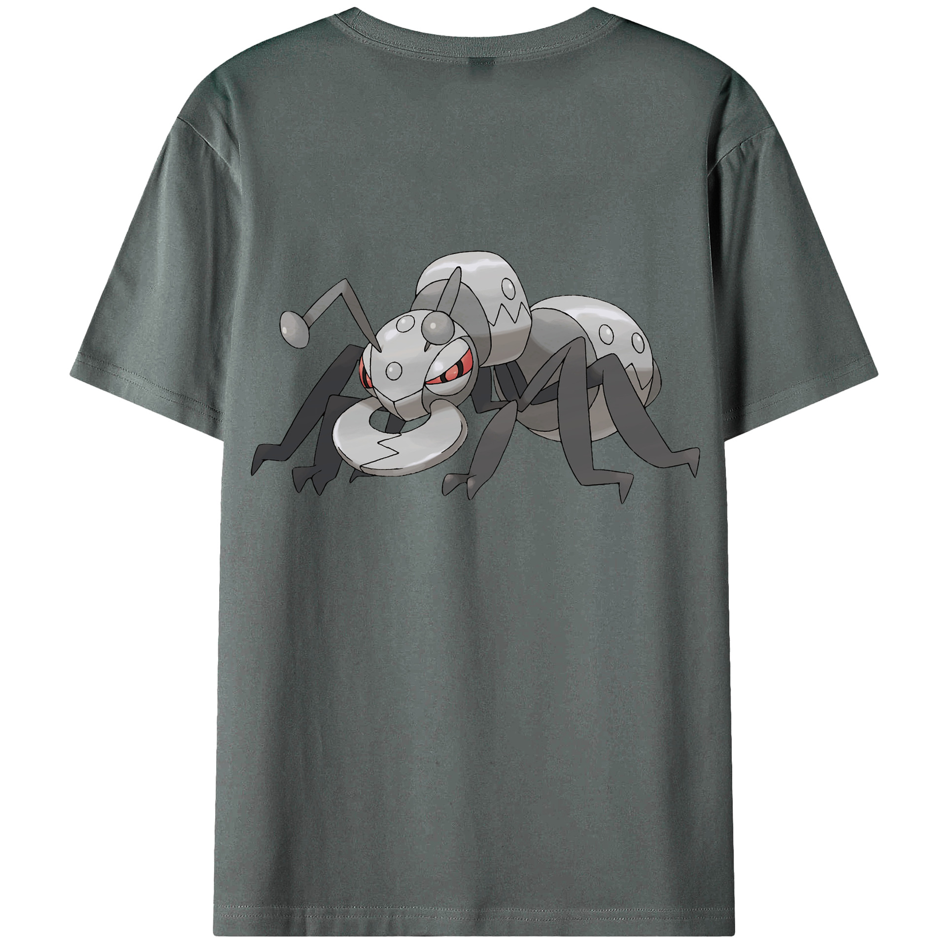 （画像用） ポケットモンスター Pokémon 綿100％ メンズ半袖Tシャツ（バックプリント） 通気性